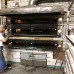 Bread and Brötchen in oven at Bakery Roth in Erfurt