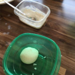 Kefir used as filling for burrata