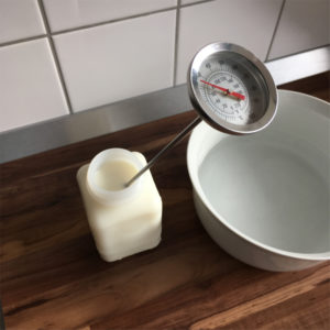 Getting the milk to the right initial temperature for kefir