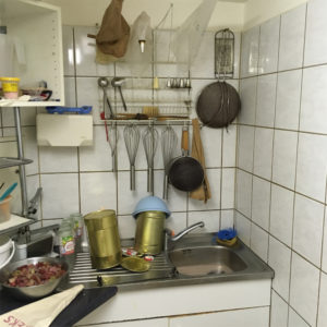 Station at the bakery where much time is spent